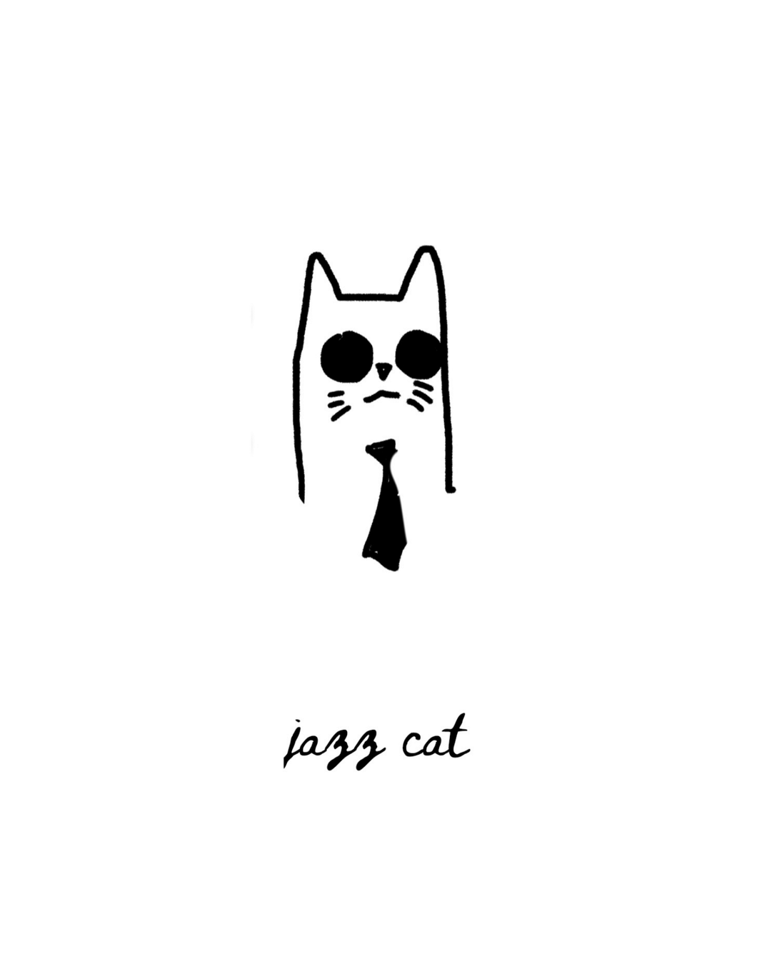 Jazz Cat Print